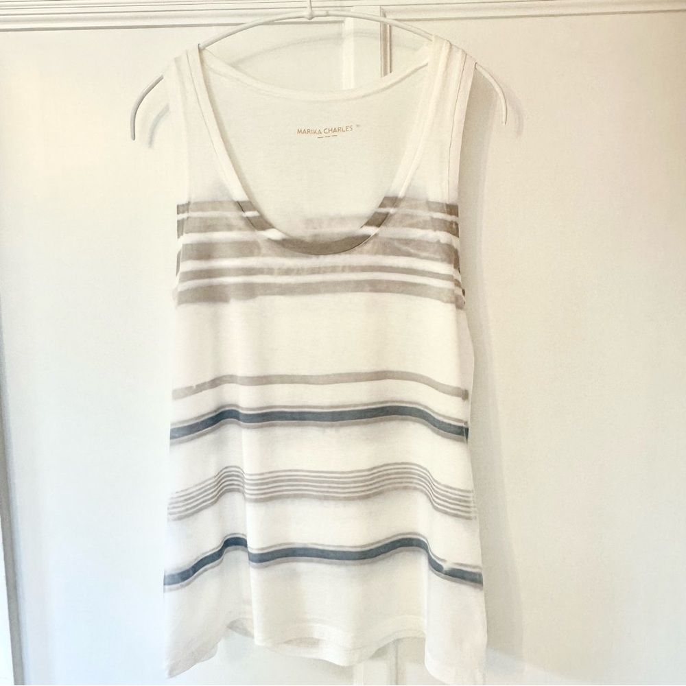 NWOT Marika Charles Hand-dyed Supima Cotton t-shirt Size Medium (3)